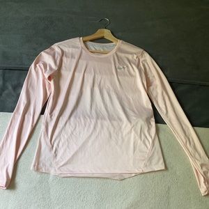 Nike pink long sleeve dri-fit shirt. Size S